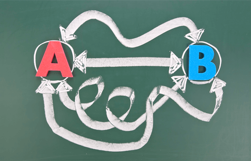 Many different ways to connect two points