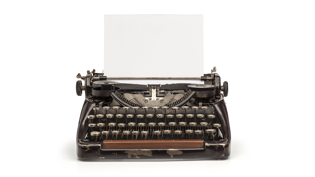 Old vintage typewriter