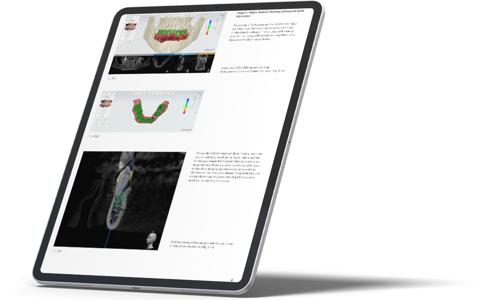 Dental System software on tablet