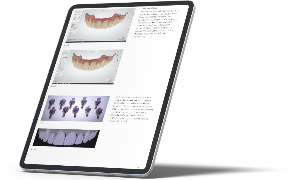Dental System on tablet screen