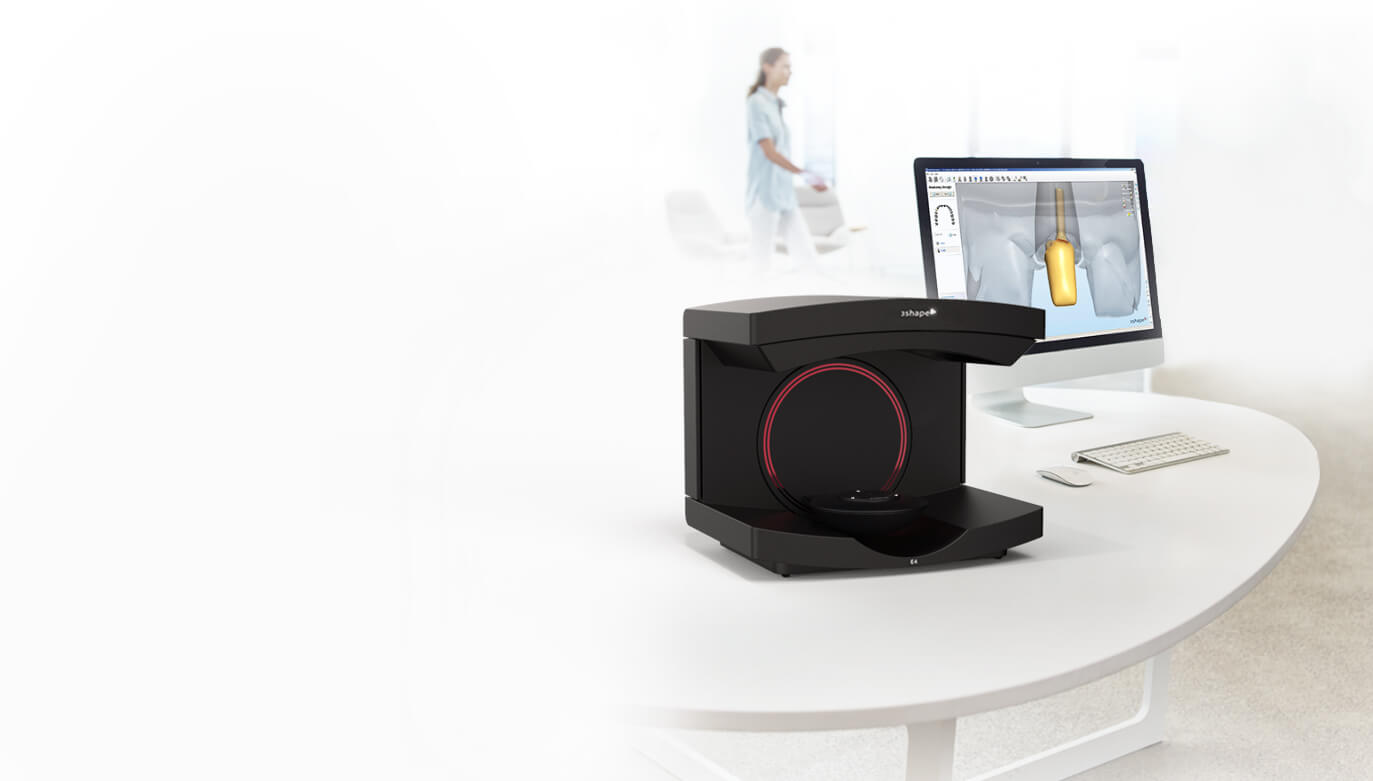 el escáner de laboratorio 3Shape E4 para la máxima productividad